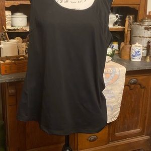Torrid athletic black tank with built in bra.